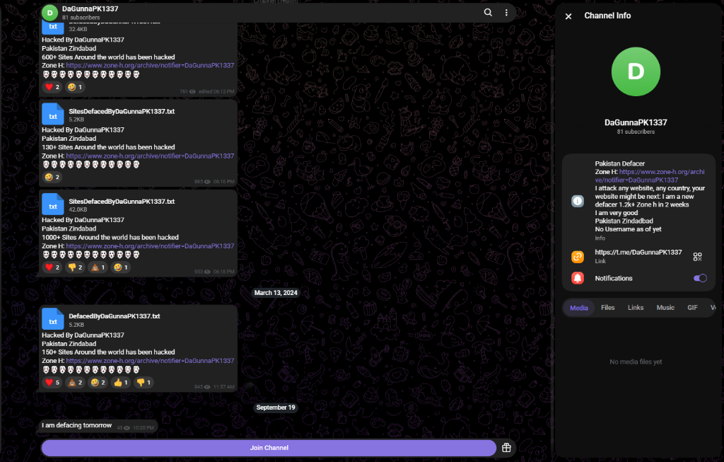DaGunnaPK1337 Telegram Channel and Bio Capture